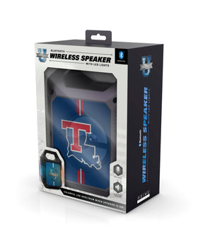 SOAR ShockBox XL LED lights pulsing at a tailgate providing lively atmosphere and clear audio