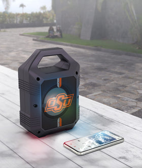 SOAR ShockBox XL LED speaker with color-changing lights enhances party ambiance.