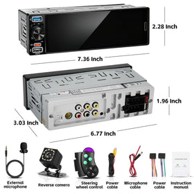 Sobalai AM/FM radio with 18 presets and traffic updates.