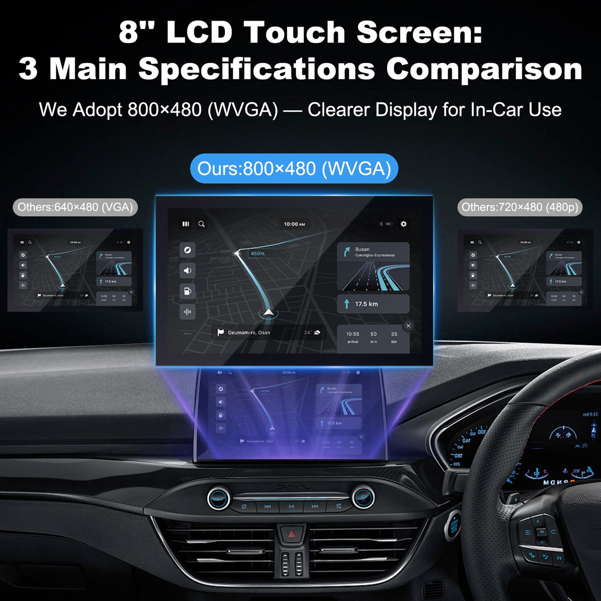 Sobalai DJ080PA-01A 8-inch screen comes with a 2-year warranty for hassle-free support.