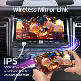Sobalai car stereo installed in dashboard demonstrating space-saving single-DIN replacement benefits