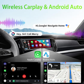 Sobalai wireless CarPlay and Android Auto enable hands-free driving.