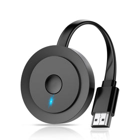 SOCLLLife wireless HDMI dongle connected to TV for 4K screen mirroring