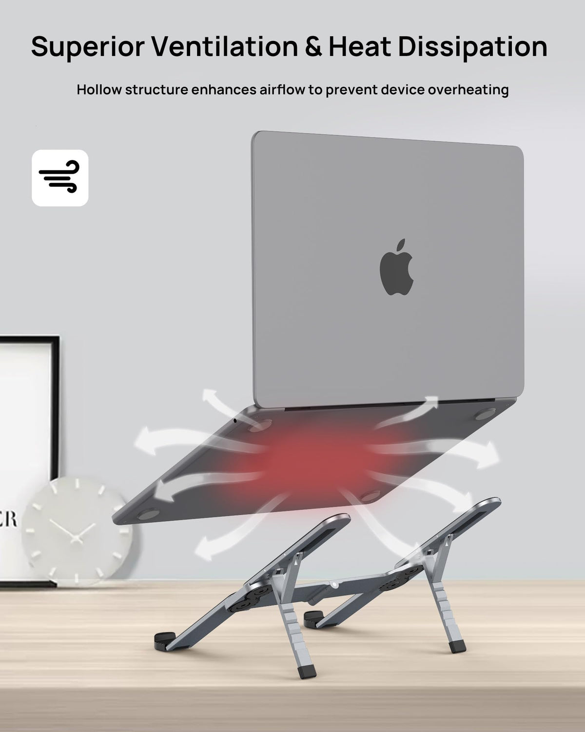 SODI ergonomic-eye-level-sitting-or-standing-use supports comfortable viewing angles.