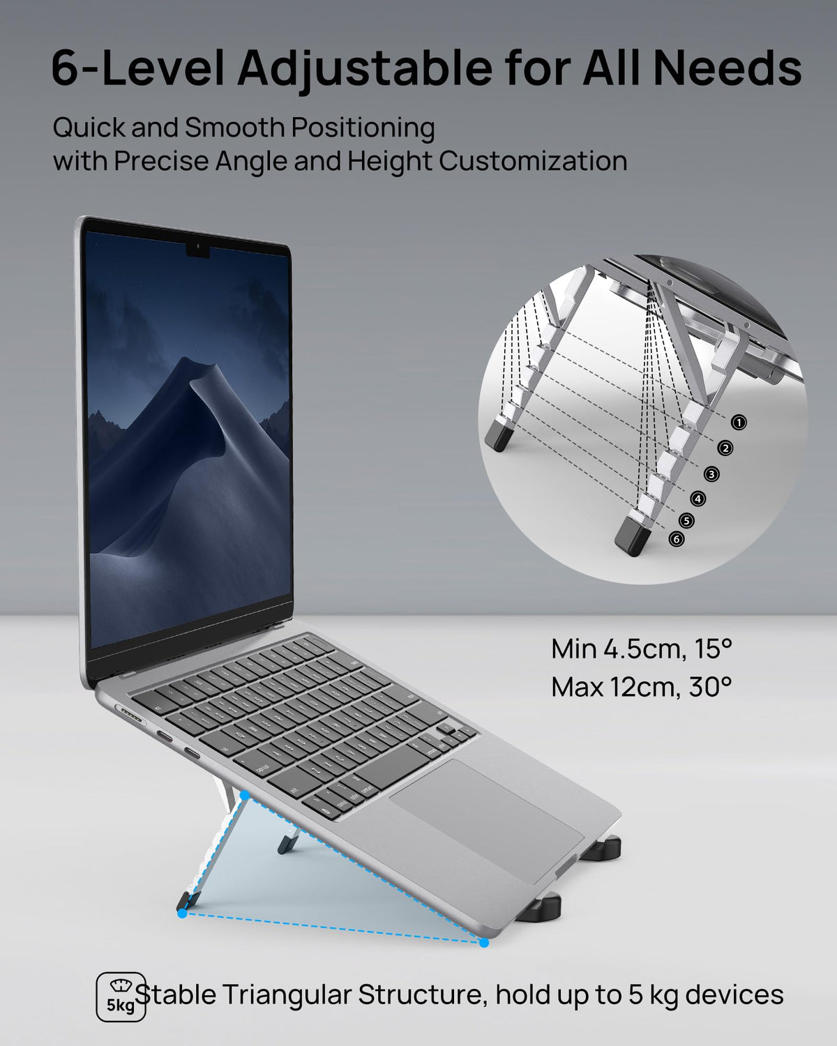 SODI foldable stand ready to fold and go for on-the-go productivity