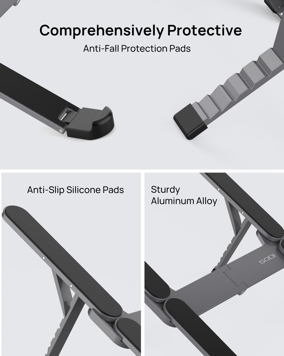 SODI supports 10-16 inch devices including MacBook and Surface.