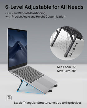 SODI height-adjustment arm raises to eye level for comfort