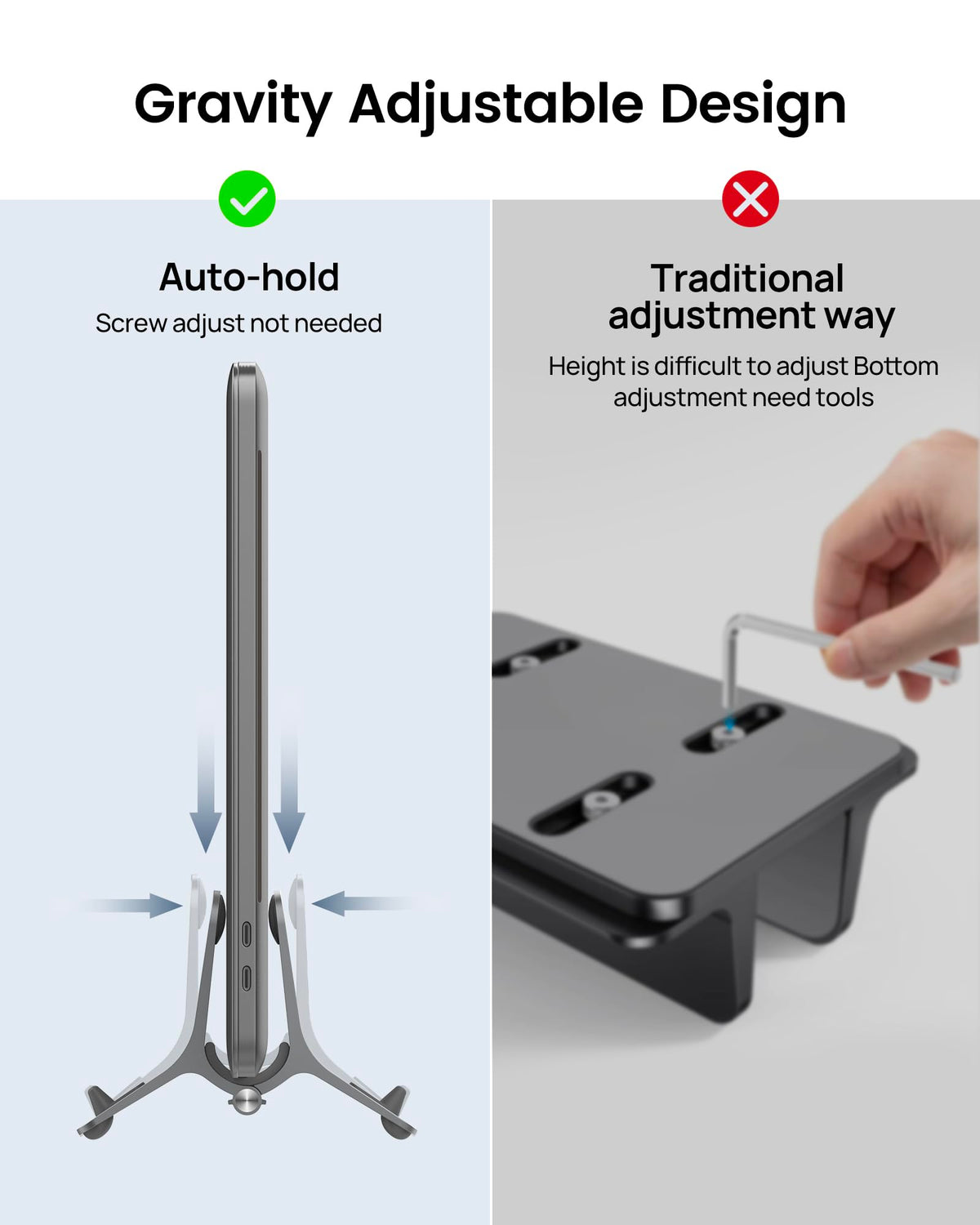 SODI close-up silicone pads protecting laptop edges and preventing scratches