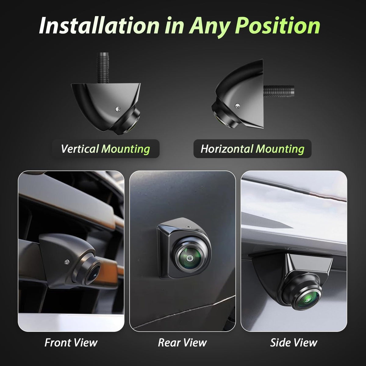 SOEKAVIA backup camera IP68K waterproof design protects against rain and dust