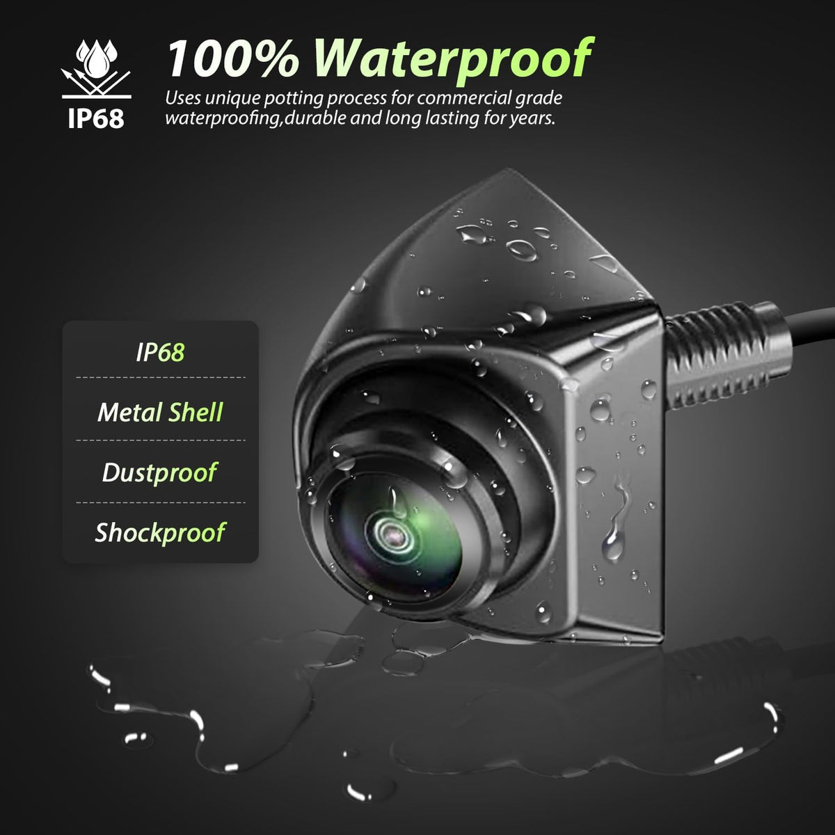 SOEKAVIA backup camera universal 12V compatibility fits most vehicles