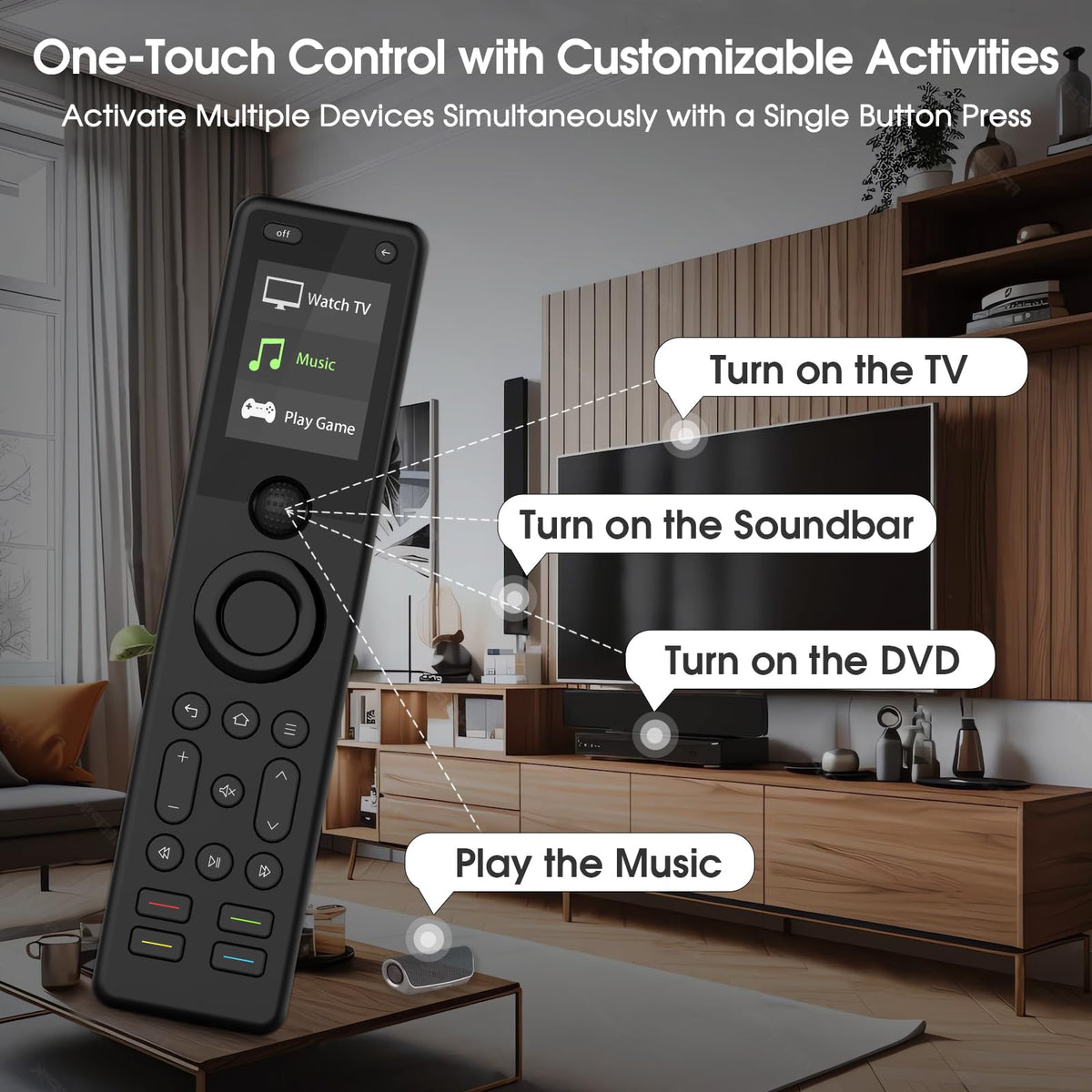 SofaBaton app customization screen for quick device addition and button reassignment.