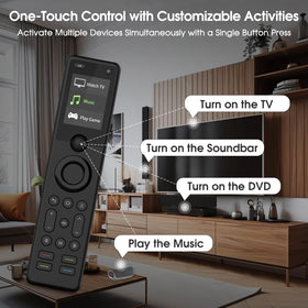 SofaBaton app customization screen for quick device addition and button reassignment.