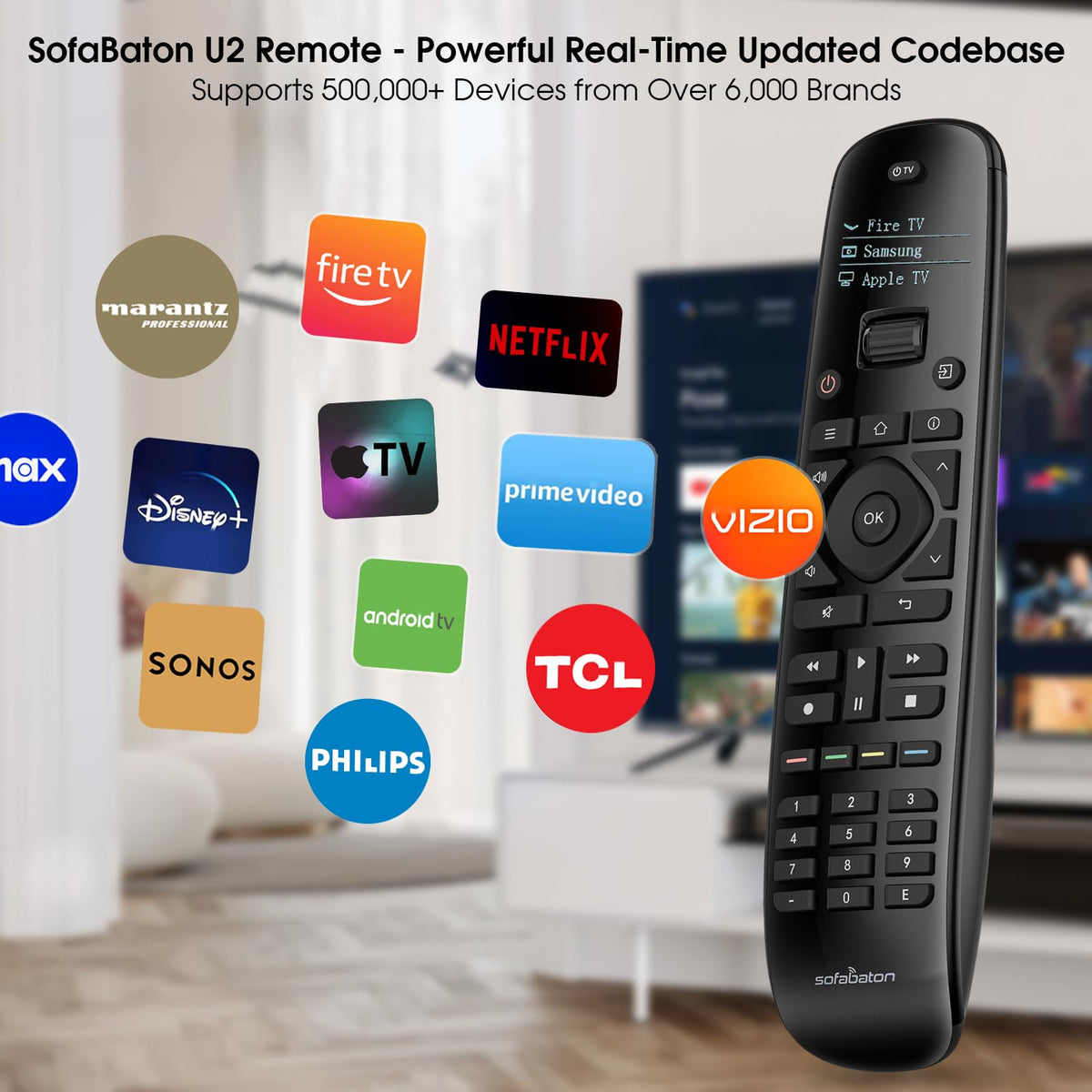 SofaBaton U2 app setup streamlines device pairing and customization.