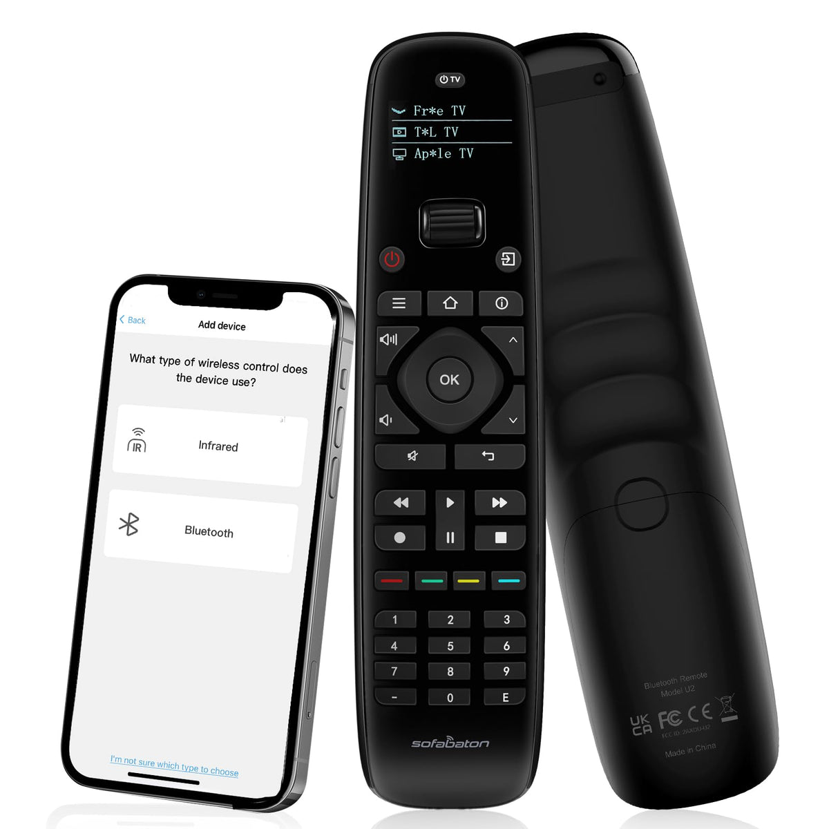 SofaBaton U2 backlit buttons illuminate the remote for easy night use.