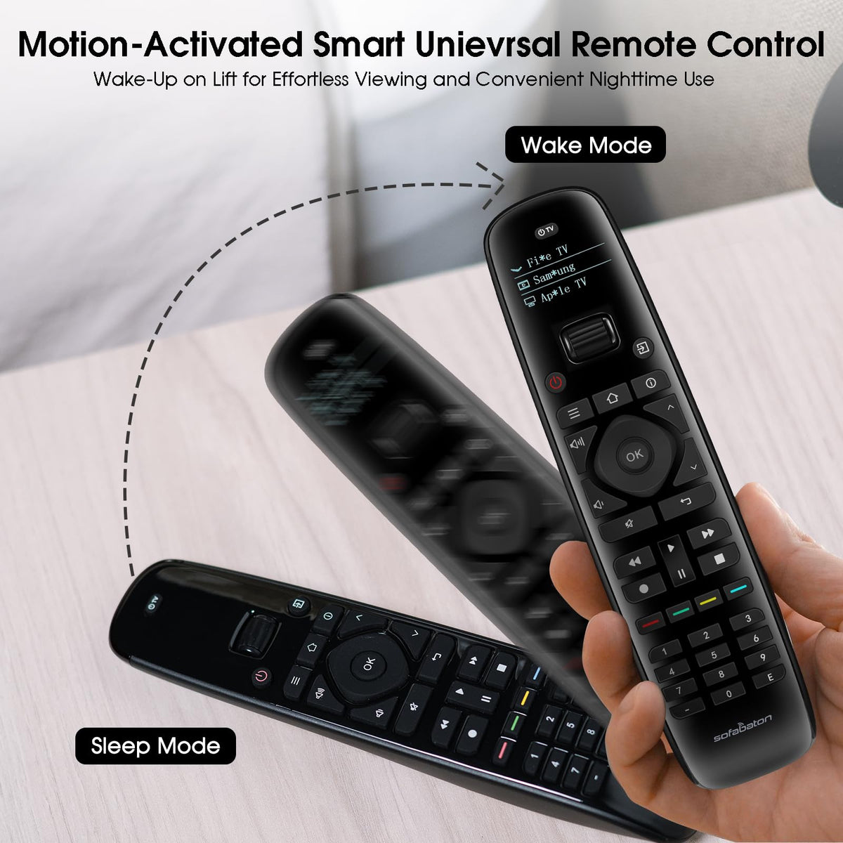 SofaBaton U2 scroll wheel lets you switch devices quickly.