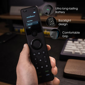 SofaBaton X1S hub providing stable 360-degree control from the sofa.