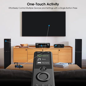 SofaBaton X1S hub front view highlighting 360-degree coverage
