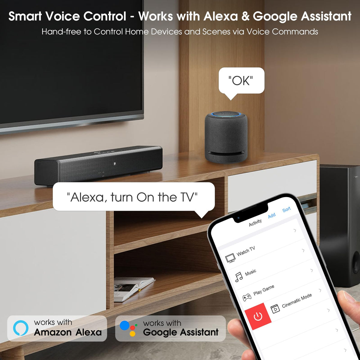 SofaBaton X1S lift-to-wake feature activating the backlight