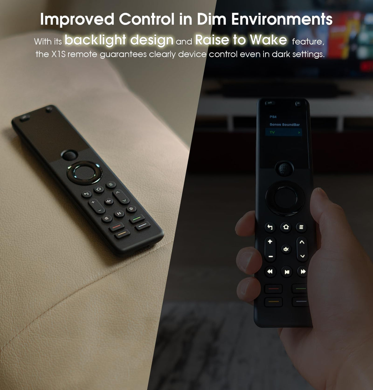 Built-in rechargeable battery lasting weeks.