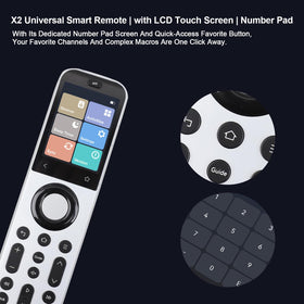 SofaBaton X2 backlit raise-to-wake screen for easy use in the dark.