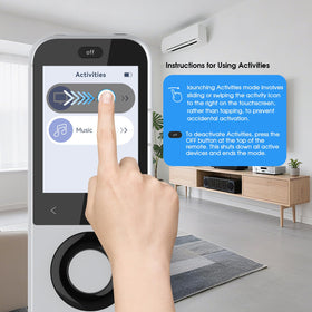 SofaBaton X2 Type‑C charging dock keeps the remote powered and organized.