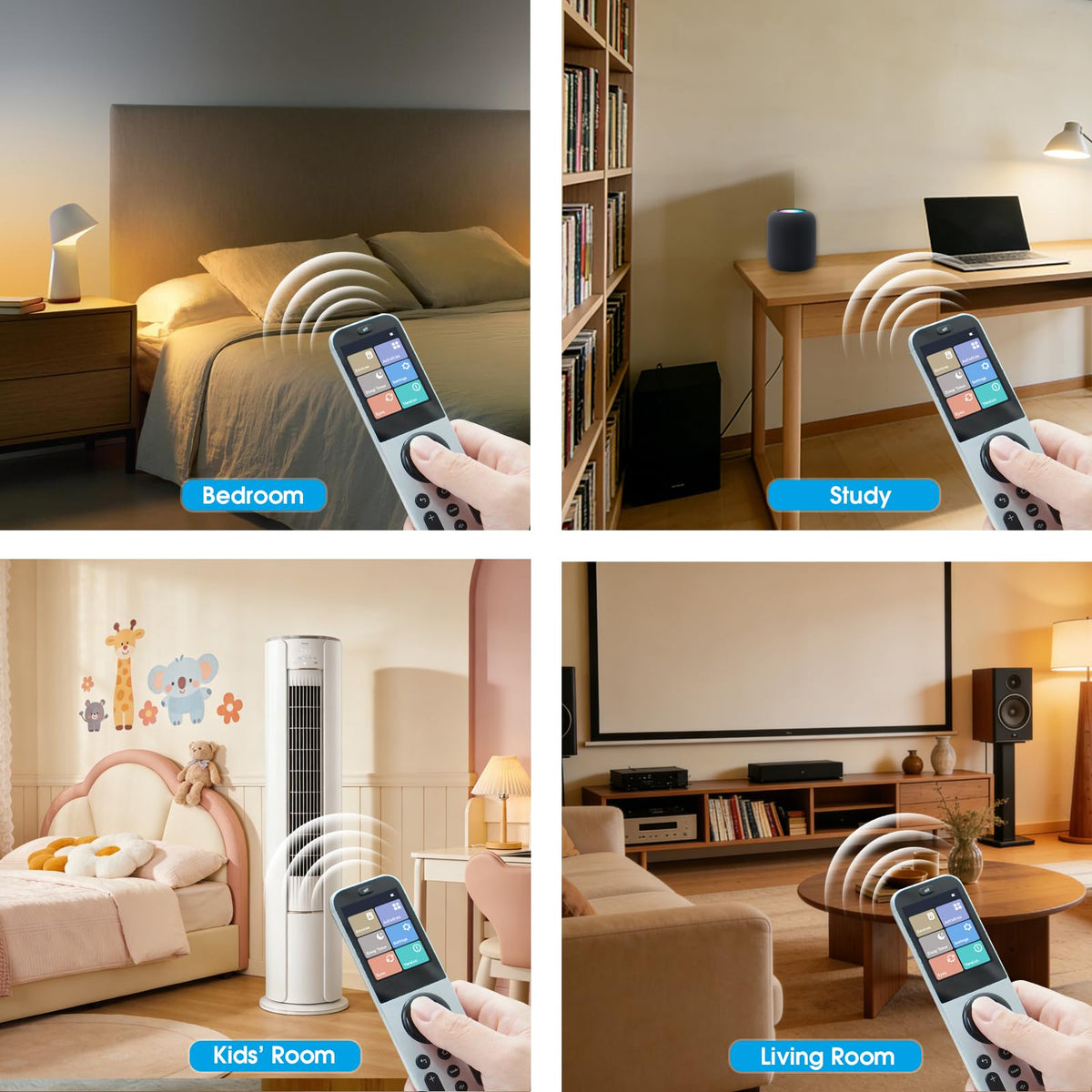 SofaBaton X2 infrared coverage reaching multiple rooms
