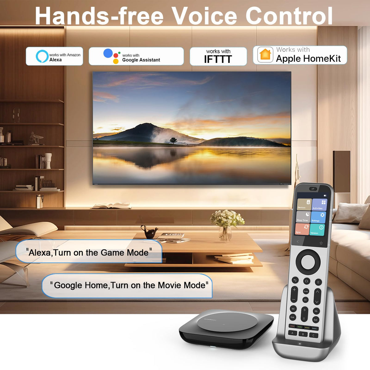 SofaBaton X2 voice control works with Alexa and Google Assistant for hands-free commands.