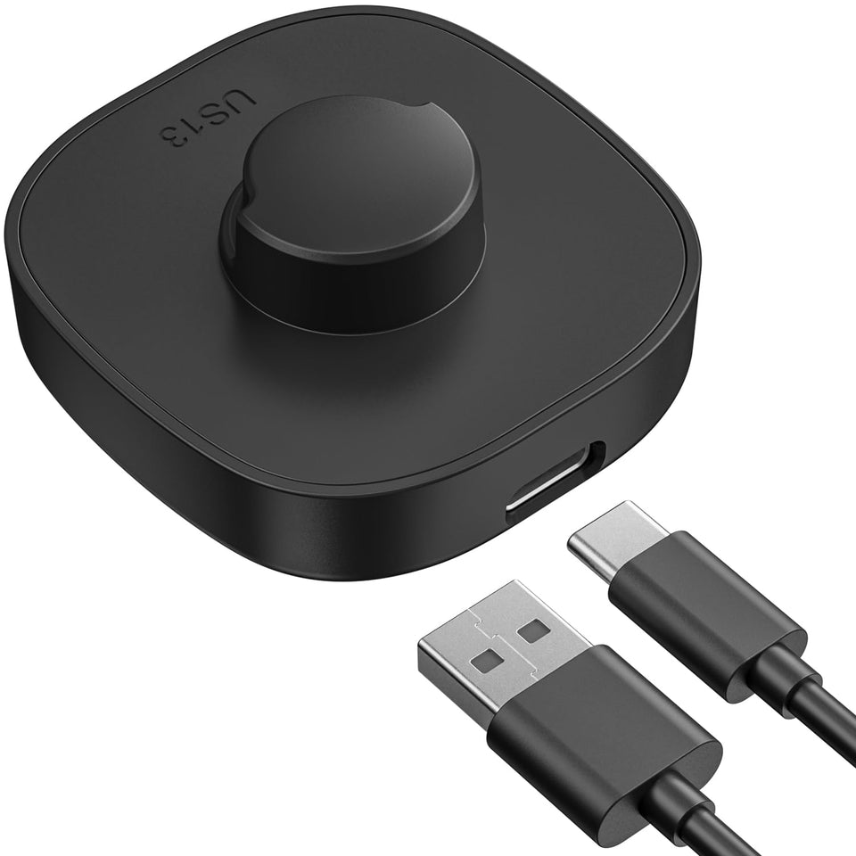 SOFTGAS Ring Gen3 charger front view showing compact, safe docking for travel