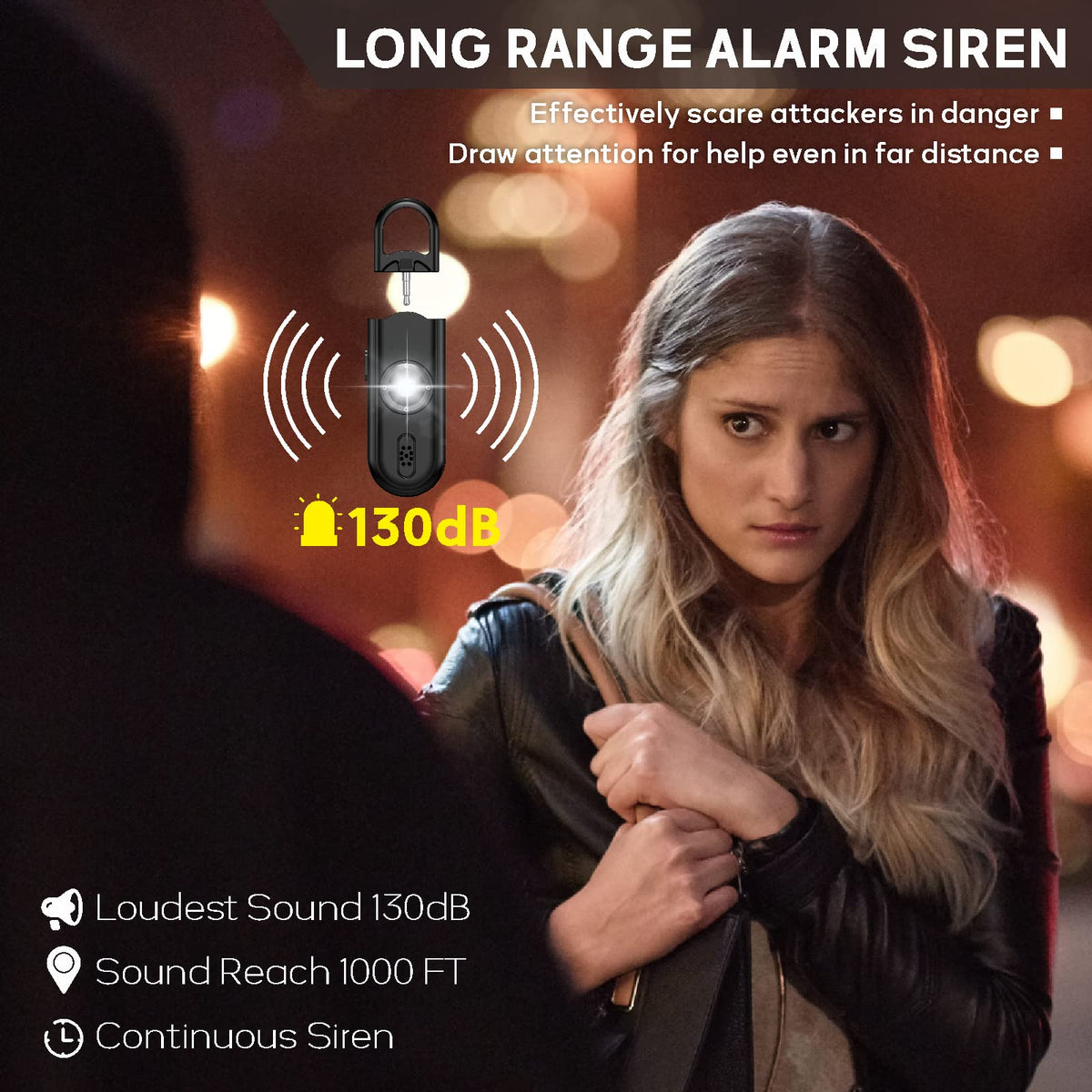 Softvox SOS strobe light keychain enhances visibility in emergencies
