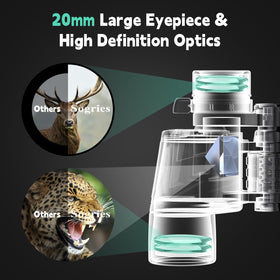 Sogries 12x50 binoculars with BAK4 prisms sharpen distant subjects