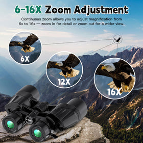 Sogries 12x50 binoculars ergonomic grip for steady viewing