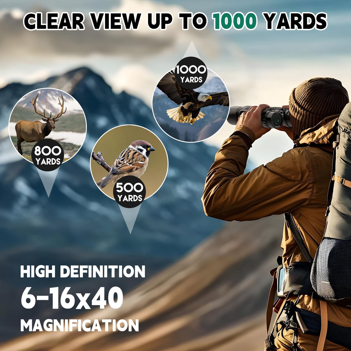 Sogries 12x50 binoculars matte texture resists slips in wet conditions
