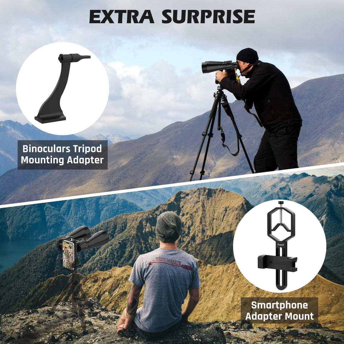 Sogries 18x70 binos include smartphone adapter for digiscoping
