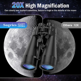 Sogries 20x80 binocs reveal star clusters with sharp contrast in low light