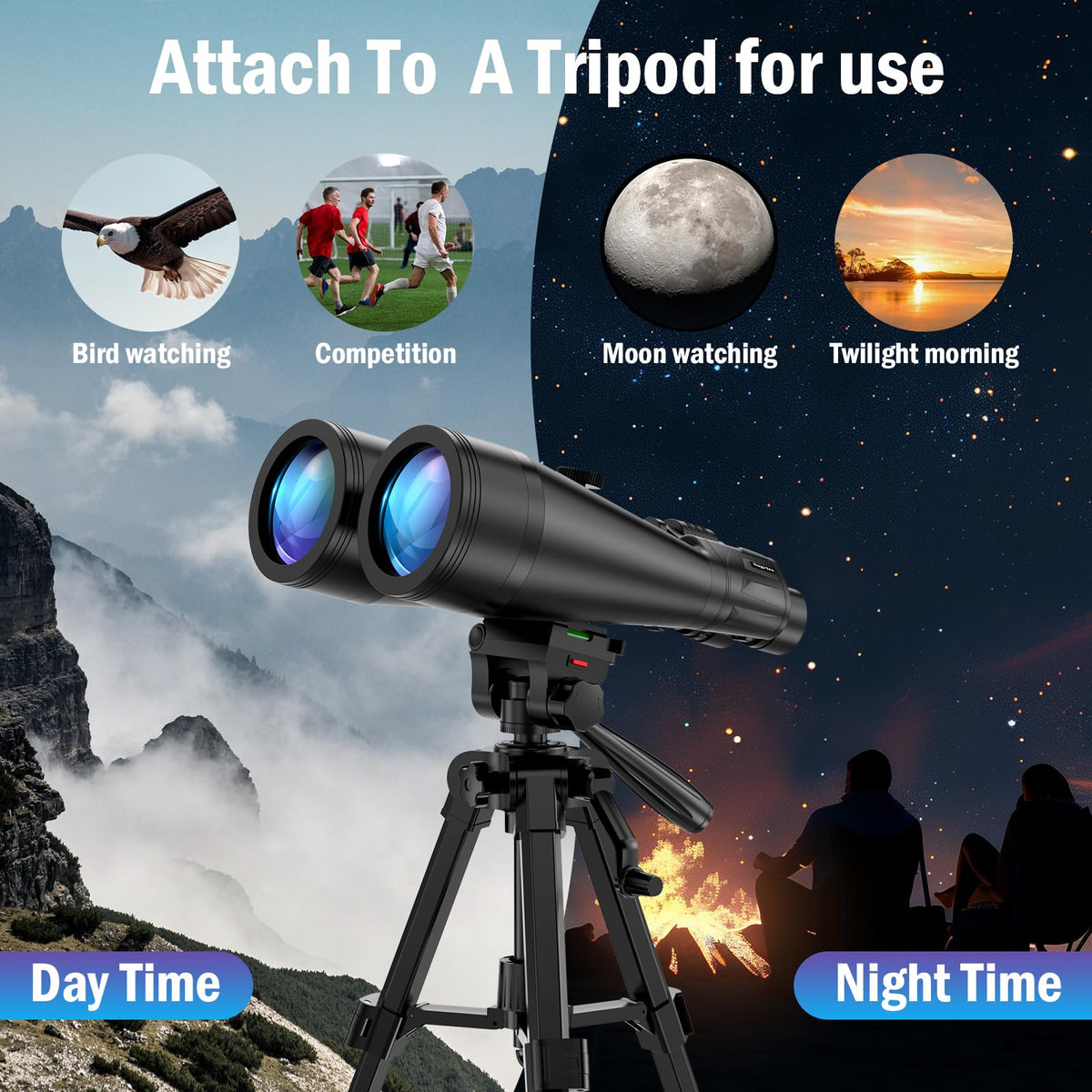 Sogries 20x80 binos provide detailed wildlife observations in fading light