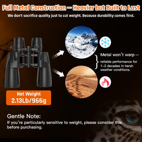 Sogries 50mm objective binoculars deliver bright images in low light