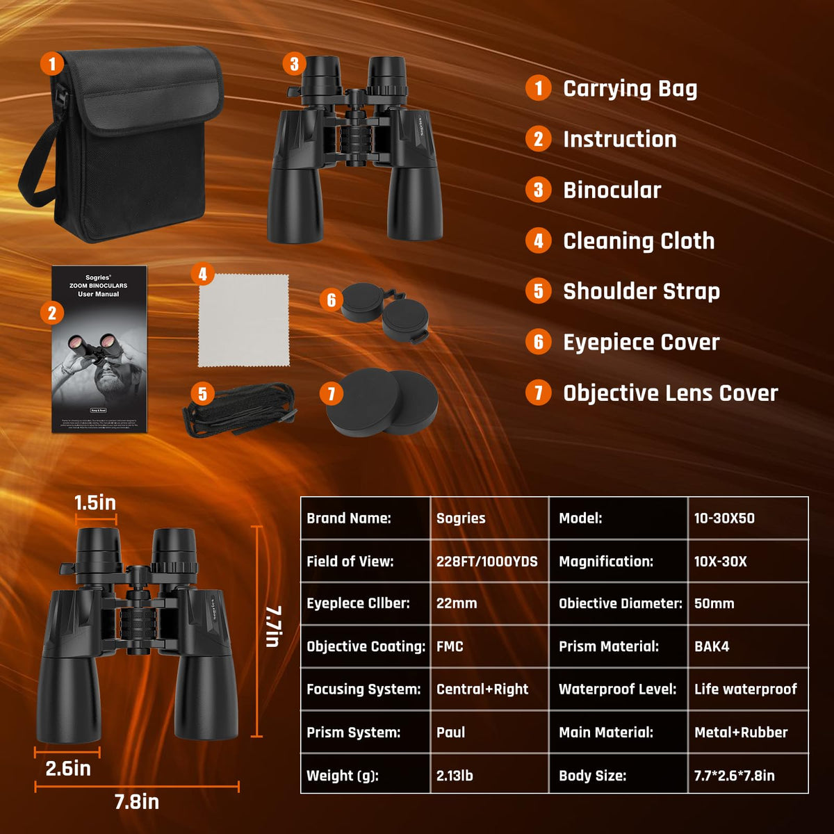 Sogries adult-friendly binoculars combine comfort with precision