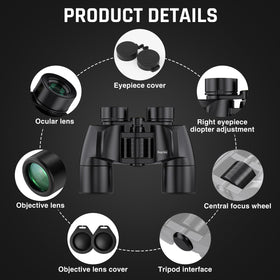 Sogries binoculars in a hiking and birdwatching scene highlight portability.