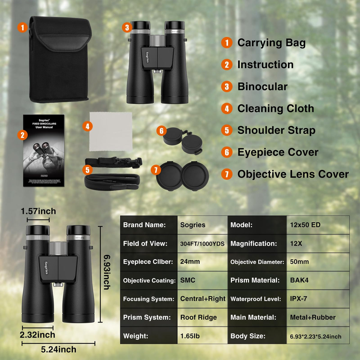 Sogries large center focus wheel enables quick, precise adjustments.