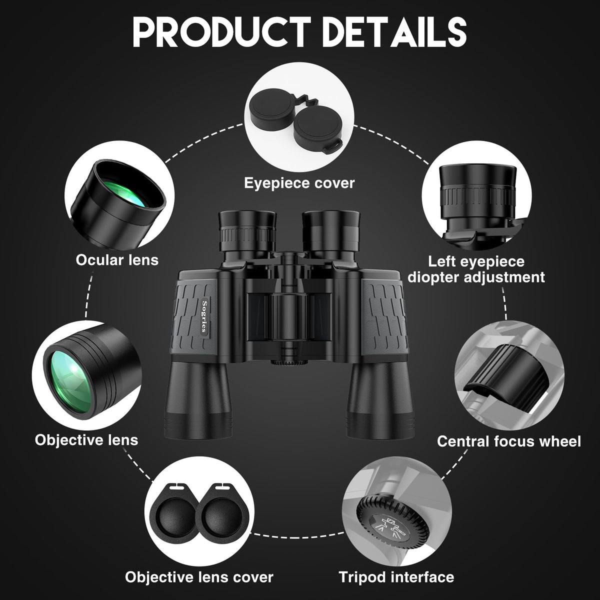 Sogries binoculars used for birdwatching capturing distant wildlife detail