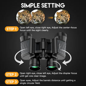 Sogries twist-up eyecups and large focus wheel for fast adjustments