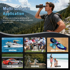 Sogries monocular used during birdwatching capturing distant wildlife detail