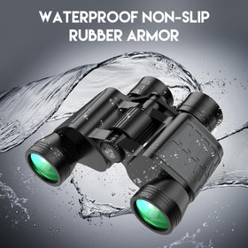 Sogries binoculars under rain showing waterproof protection and reliability
