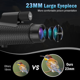 Sogries mounted on tripod for stable long-range viewing and sharper photos
