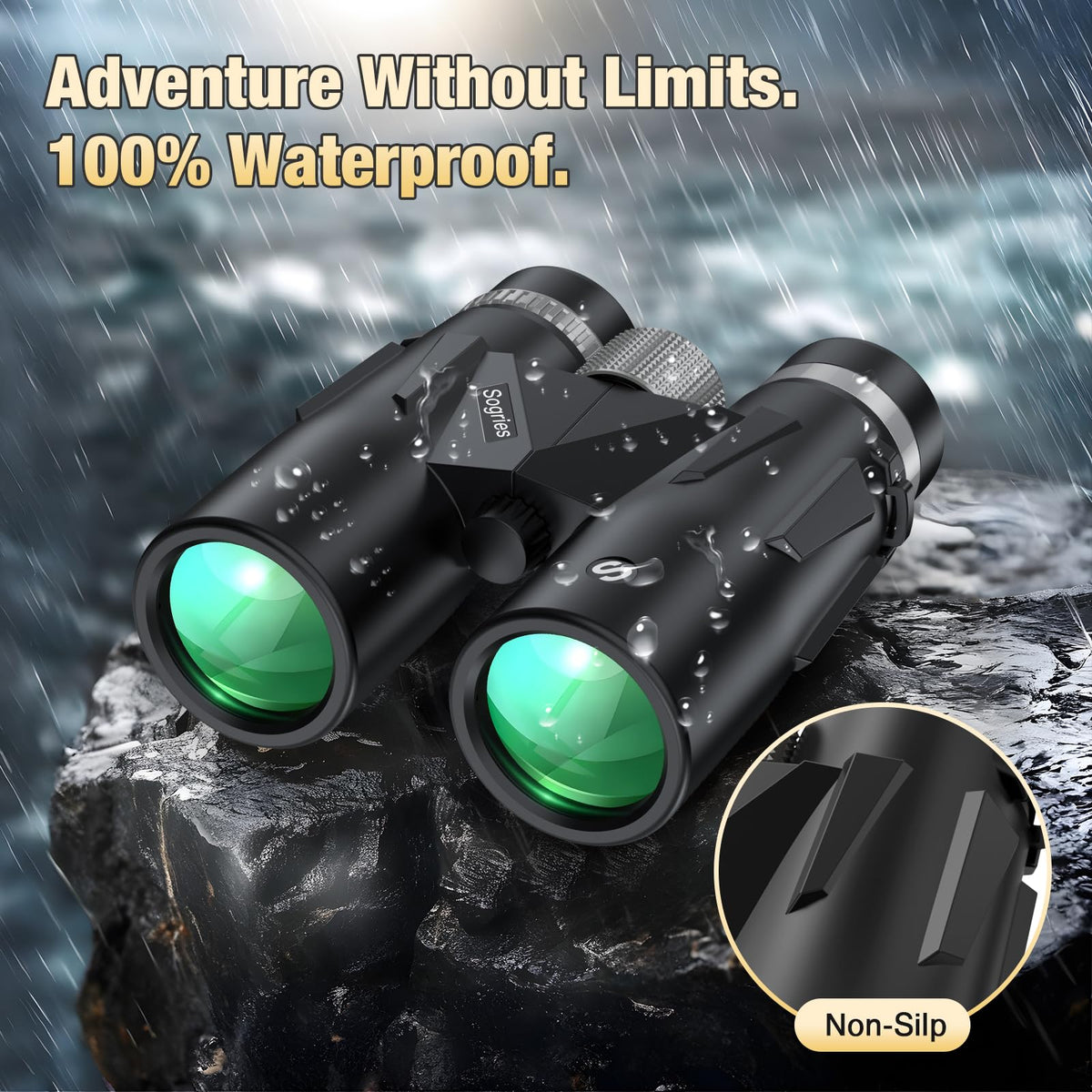 Sogries binoculars with phone adapter attached for steady smartphone photography