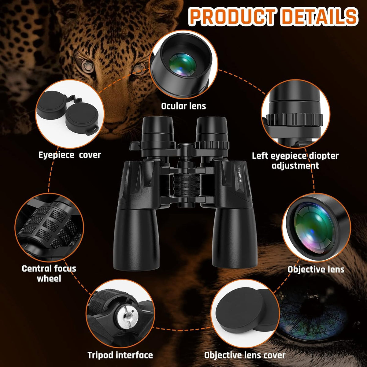 Sogries travel-concert binoculars ideal for events and sightseeing