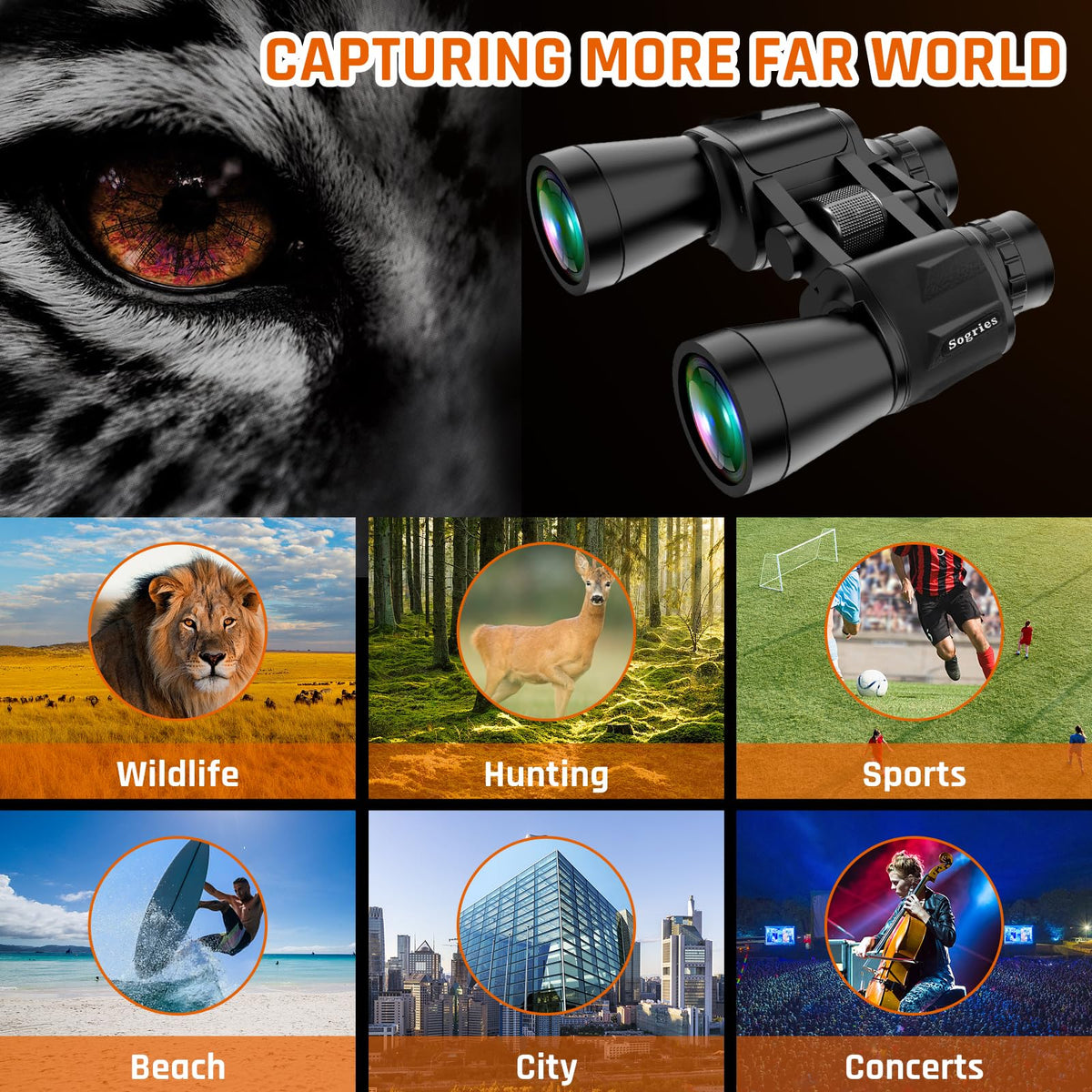 Sogries used birdwatching lifestyle demonstrating long-distance species spotting