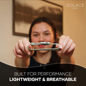 Solace Bands packaging and adapters showing easy installation benefit
