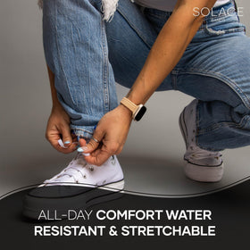 Solace Bands on wrist in daily life showing comfort and versatile style benefit