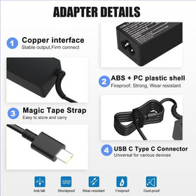SOLICE charger compatible with Dell XPS 13 for fast charging.